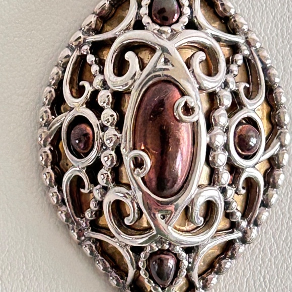 Carolyn Pollack 925 Sterling Silver, Copper, Brass Enhancer Pendant Opulence - Picture 5 of 13